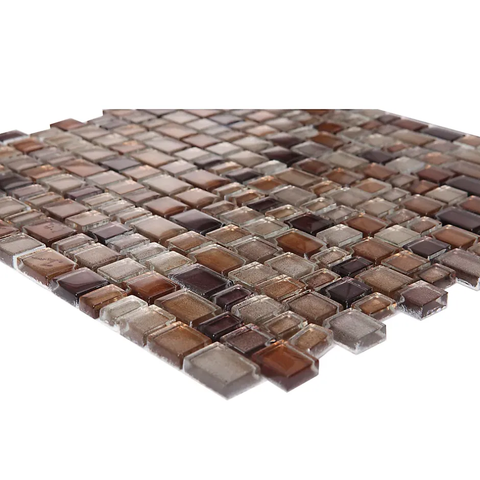 Mosaïque marron 30,7x31,3cm Saphyr-GoodHome Outlet
