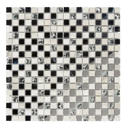 Colours Mosaïque Mecine gris 30 x 30 cm