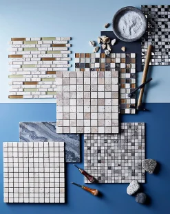 Colours Mosaïque Mecine gris 30 x 30 cm