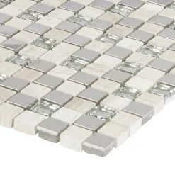 Colours Mosaïque Mecine gris 30 x 30 cm