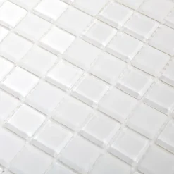 Mosaïque mural blanc 30 x 30 cm Glina-