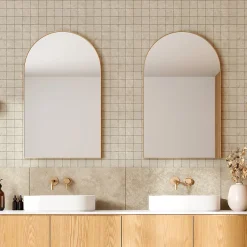 Mosaïque murale en grès cérame émaillé effet pierre beige mat L.30 x l.30 cm x ép.7,4 mm, Traverno