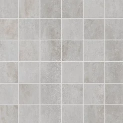 Mosaïque murale en grès cérame émaillé effet béton gris mat L.30 x l.30 cm x ép.7,4 mm, Upper- Hot