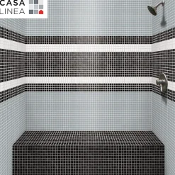 MOSAÏQUE NOIR 1 PLAQUE 32,7 x 32,7 CM CASA LINEA-Casa Linéa Online