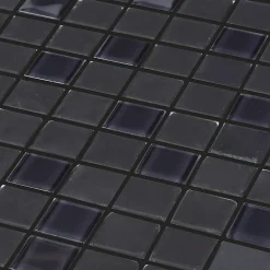 Mosaïque noir et gris 30 x 30 cm Genovia-Colours Hot