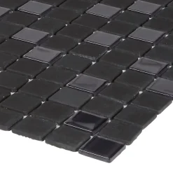 Mosaïque noir et gris 30 x 30 cm Genovia-Colours Hot