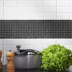 Mosaïque noir et gris 30 x 30 cm Genovia-Colours Hot