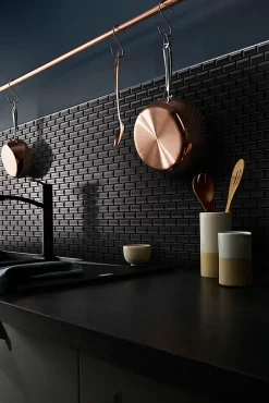 Mosaïque noir 30x30cm Trentie-GoodHome Sale