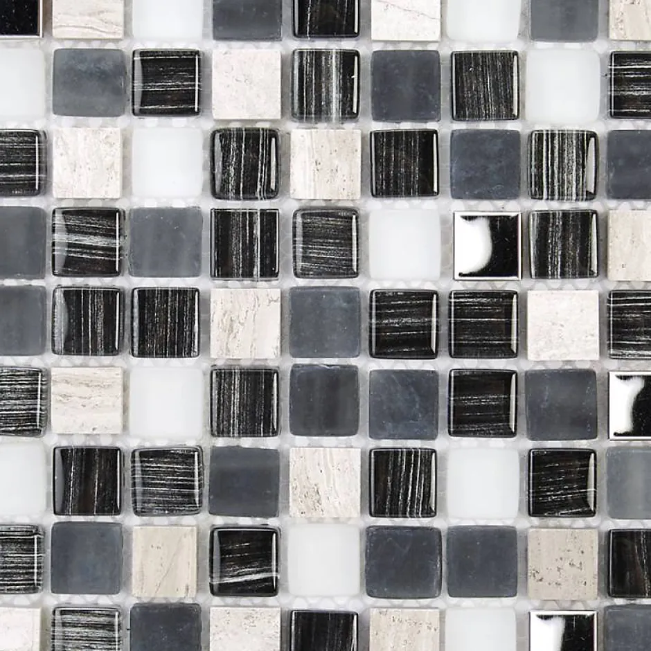 Mosaïque Pierre / Verre - 1.5 x 1.5 cm-Decoon Outlet
