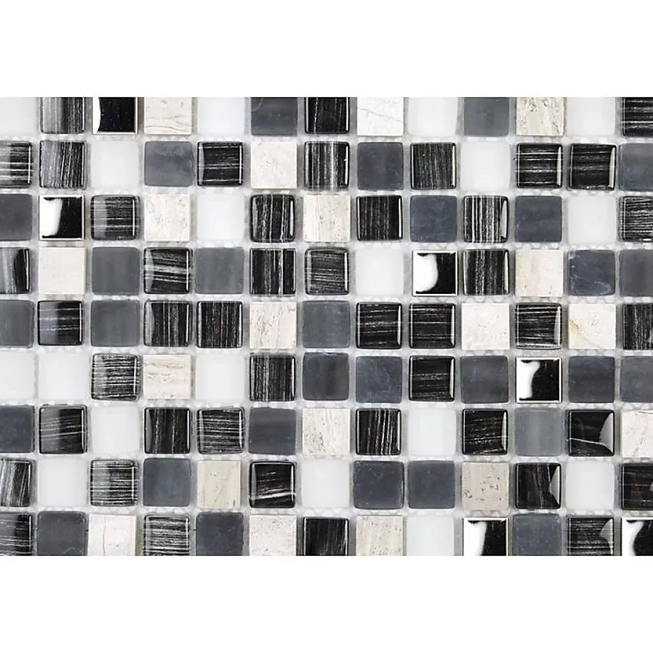 Mosaïque Pierre / Verre - 1.5 x 1.5 cm-Decoon Outlet