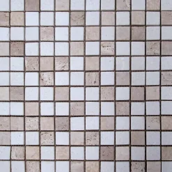 Lux Mosaic Mosaïque pierre naturelle de Salle de Bain et Cuisine Marbre Ares 30x30 cm. Intérieur et extérieur