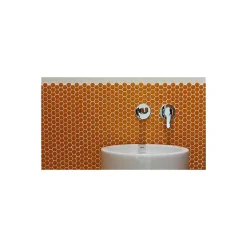 Gioia Materia Mosaïque pâte de verre UNICOLOR HEXAGONE 2.6x2.2cm couleur : 337 Satiné boite de 2 m2