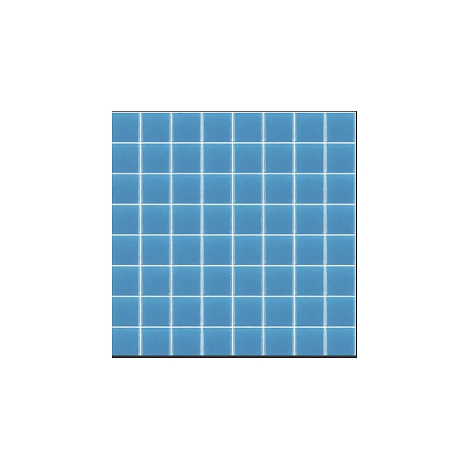 Gioia Materia Mosaïque Pâte de verre UNICOLOR PISCINE CARRÉ couleur : Deva Anti-dérapant Classe 3 boite de 1.54 m2
