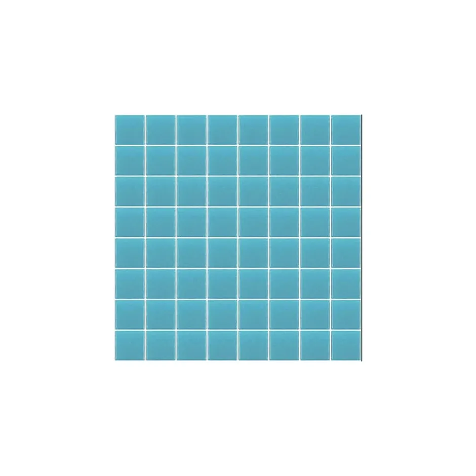 Gioia Materia Mosaïque Pâte de verre UNICOLOR PISCINE CARRÉ couleur : Nansa Brillant / Poli boite de 1.54 m2