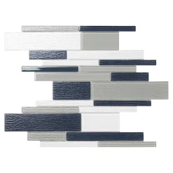 Mosaïque Rennell gris 30 x 30 cm-GoodHome New