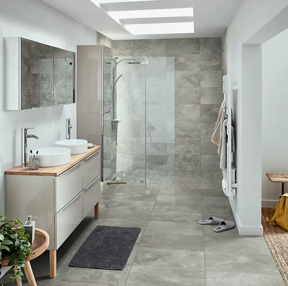 Colours Mosaïque sol et mur beige 30 x 30 cm Shaded