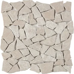 Mosaïque sol et mur en pierre beige L.31,5 x 31,5 cm x ép.8 mm, Bohai