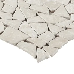 Mosaïque sol et mur en pierre beige L.31,5 x 31,5 cm x ép.8 mm, Bohai