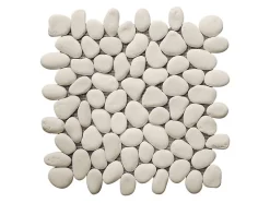 Mosaïque sol et mur galets naturels crème - pack de 1m² (dalles de 30x30 cm) - OLA-Vente-unique Sale