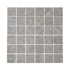 Colours Mosaïque sol et mur gris 30 x 30 cm Soft Lime Stone