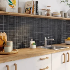 Mosaïque sol et mur noir 30 x 30 cm Oikos-Casa Bella Hot