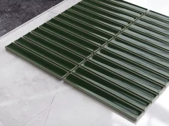 Ilcom Mosaïque sur résille pour salle de bain et cuisine en céramique 29.6 cm x 30 cm - Emerald piano