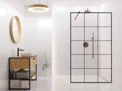 Ilcom Mosaïque sur résille pour salle de bain et cuisine en céramique 30 cm x 26 cm - Matt white hive