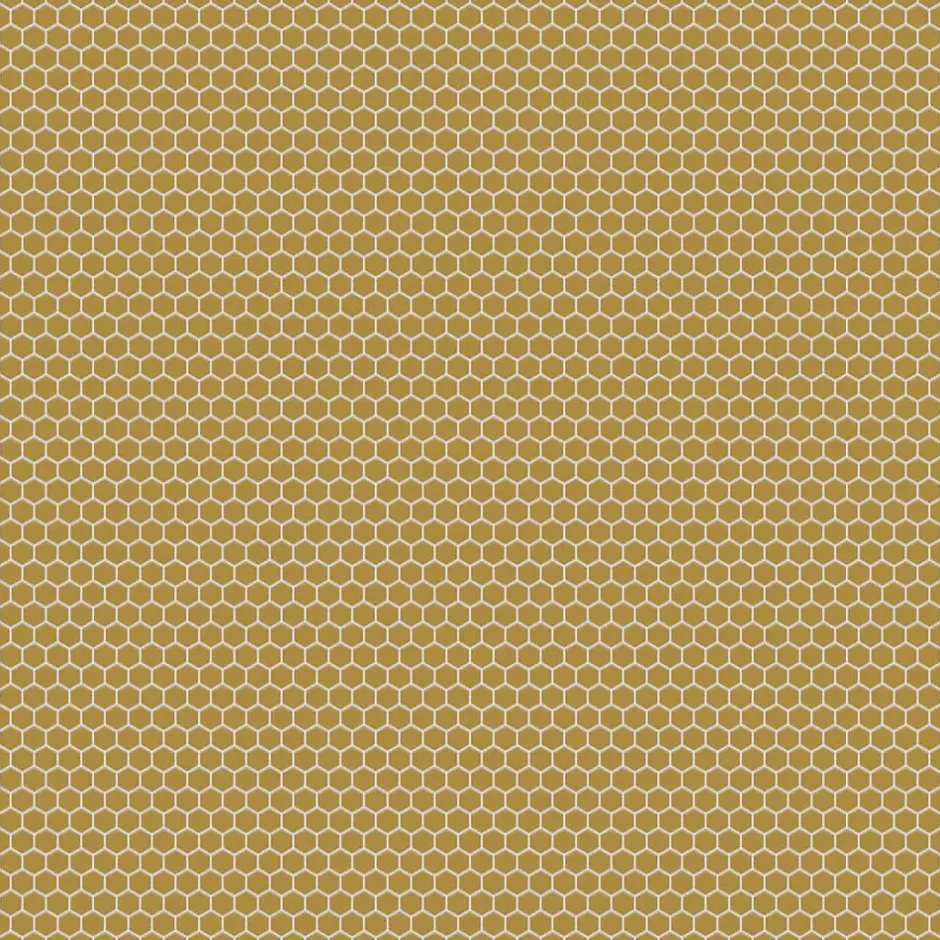 Mosaïque sur résille pour salle de bain et cuisine en céramique 26.0 cm x 30.0 cm - Gold hive-Ilcom Online