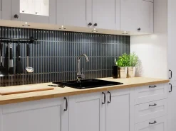 Ilcom Mosaïque sur résille pour salle de bain et cuisine en céramique 29.6 cm x 30.0 cm - Jeans