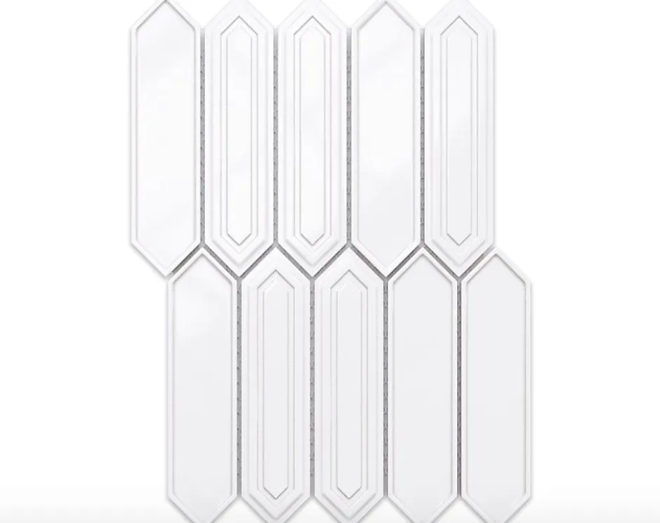 Mosaïque sur résille pour salle de bain et cuisine en céramique 29.6 cm x 30 cm- Casablanca-Ilcom Clearance