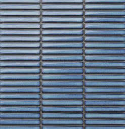 Mosaïque sur résille pour salle de bain et cuisine en céramique 28.2 x 29 cm- Blue piano-Ilcom Discount