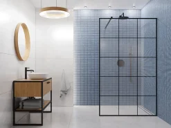 Mosaïque sur résille pour salle de bain et cuisine en céramique 28.2 x 29 cm- Blue piano-Ilcom Discount