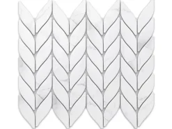 Ilcom Mosaïque sur résille pour salle de bain et cuisine en céramique 27.6 cm x 33.2 cm - Marble sparrow