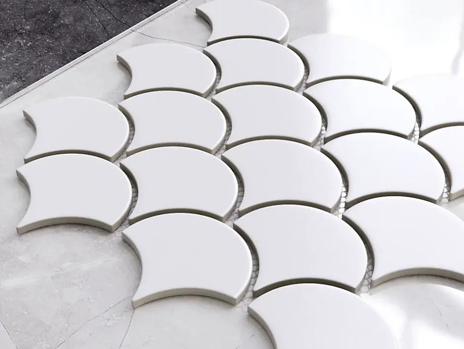 Mosaïque sur résille pour salle de bain et cuisine en céramique 28.5 cm x 29 cm - First snow-Ilcom Hot