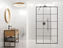 Mosaïque sur résille pour salle de bain et cuisine en céramique 29.6 cm x 30 cm - Matt white piano-Ilcom Discount