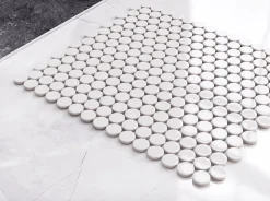 Ilcom Mosaïque sur résille pour salle de bain et cuisine en céramique 31.7 cm x 29.3 cm - Snowballs