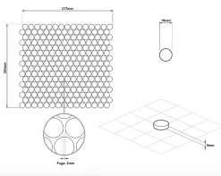 Ilcom Mosaïque sur résille pour salle de bain et cuisine en céramique 31.7 cm x 29.3 cm - Snowballs
