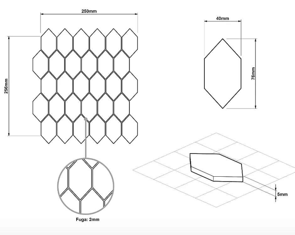 Ilcom Mosaïque sur résille pour salle de bain et cuisine en verre 25 cm x 25.6 cm - Elegant white statuary
