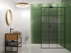 Ilcom Mosaïque sur résille pour salle de bain et cuisine en céramique 27.5 cm x 25.2 cm- Arab emerald