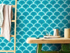 Ilcom Mosaïque sur résille pour salle de bain et cuisine en céramique - 28.5 cm x 29.0 cm - Adriatic wave