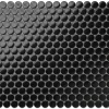 Mosaïque sur résille pour salle de bain et cuisine en céramique 31.7 cm x 29.3 cm- Black dots-Ilcom Clearance