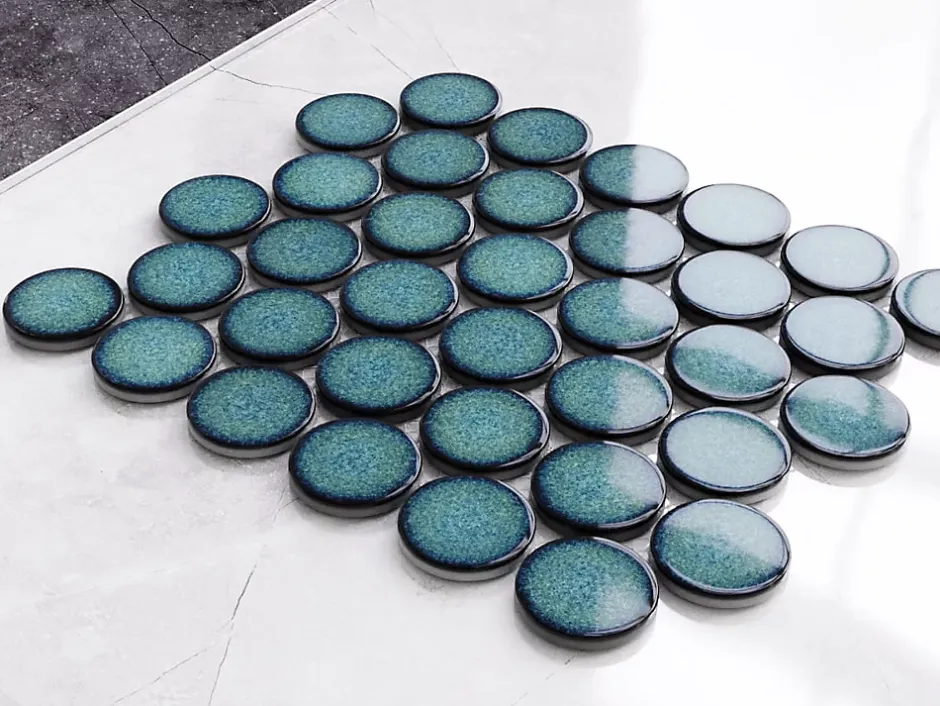 Mosaïque sur résille pour salle de bain et cuisine en céramique 30.6 cm x 26.5 cm - Adriatic breeze-Ilcom Online