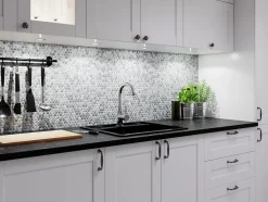 Ilcom Mosaïque sur résille pour salle de bain et cuisine en céramique 29.3 cm x 31.7 cm - Oscar Wilde