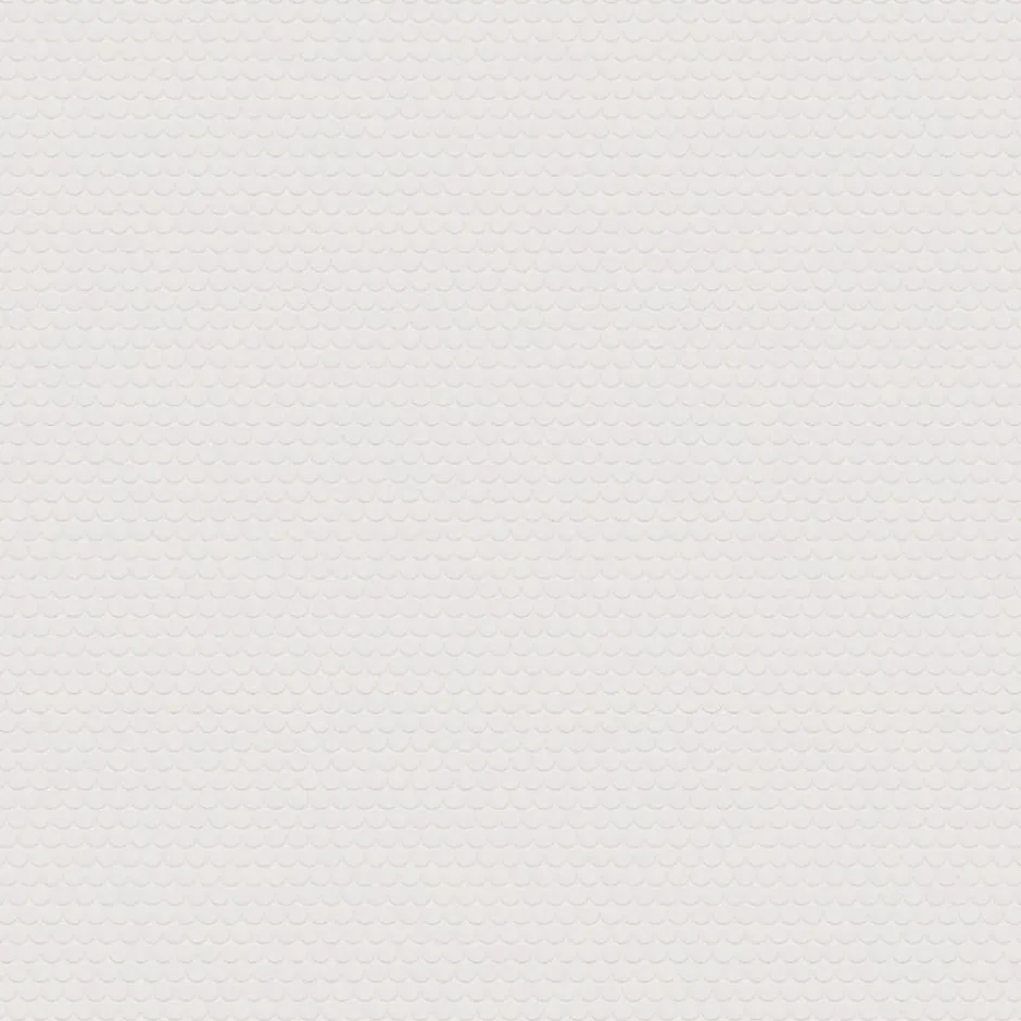 Ilcom Mosaïque sur résille pour salle de bain et cuisine en céramique 31.7 cm x 29.3 cm - Matt white dot