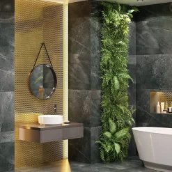 Ilcom Mosaïque sur résille pour salle de bain et cuisine en céramique 29.3 cm x 31.7 cm - Golden drops