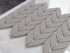 Mosaïque sur résille pour salle de bain et cuisine en céramique 27.5 cm x 21.8 cm - White sparrow-Ilcom Best