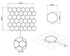Mosaïque sur résille pour salle de bain et cuisine en céramique 29.7 cm x 26.2 cm - Nori hive-Ilcom Best