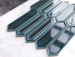 Ilcom Mosaïque sur résille pour salle de bain et cuisine en céramique 30.0 cm x 29.6 cm - Crystal