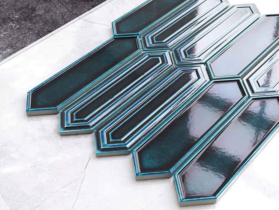 Ilcom Mosaïque sur résille pour salle de bain et cuisine en céramique 30.0 cm x 29.6 cm - Crystal