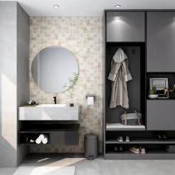 GoodHome Mosaïque Tinian bois 30 x 30 cm